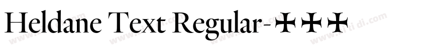 Heldane Text Regular字体转换